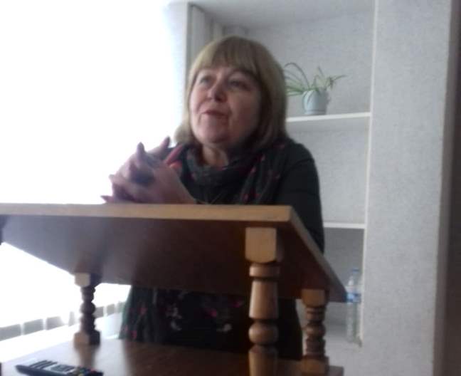 виступ декана факультету філології  і журналістики, проф. Т.П.Вільчинської перед батьками першокурсників